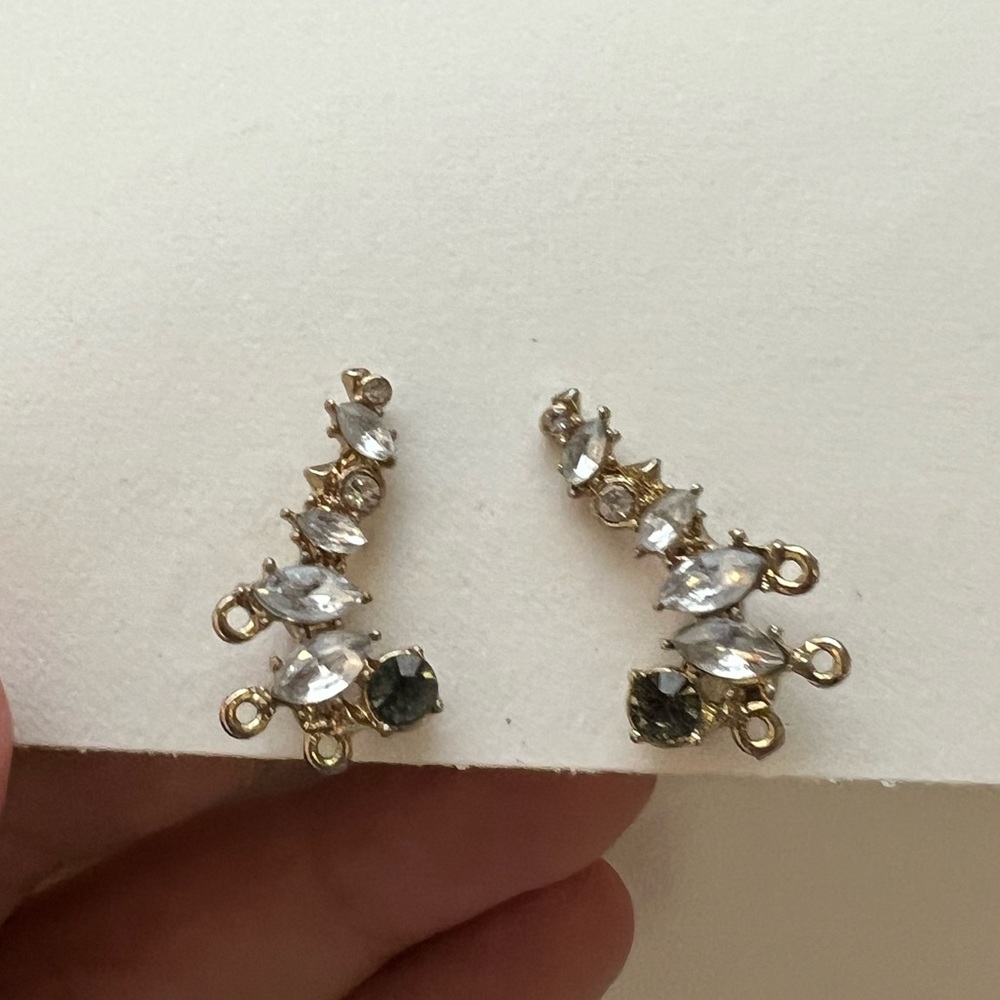 Crystal Ear Crawler Earrings